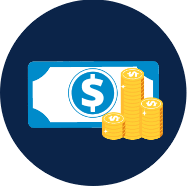 sets aside sales tax icon