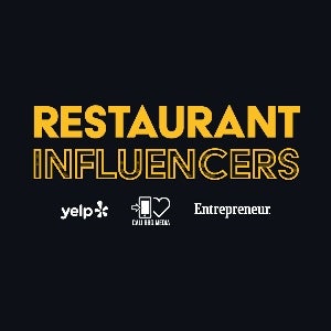 Logotipo de influenciadores de restaurantes
