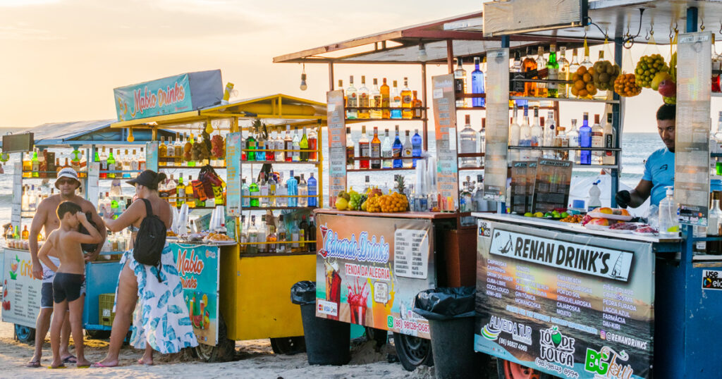 food trucks on the beach in california